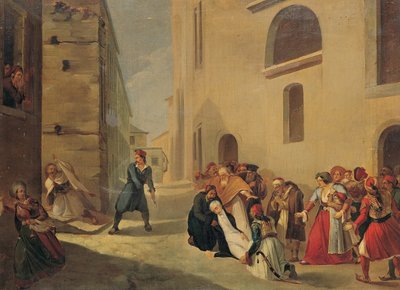 De moord op Capodistria door Tsokos Dionysios